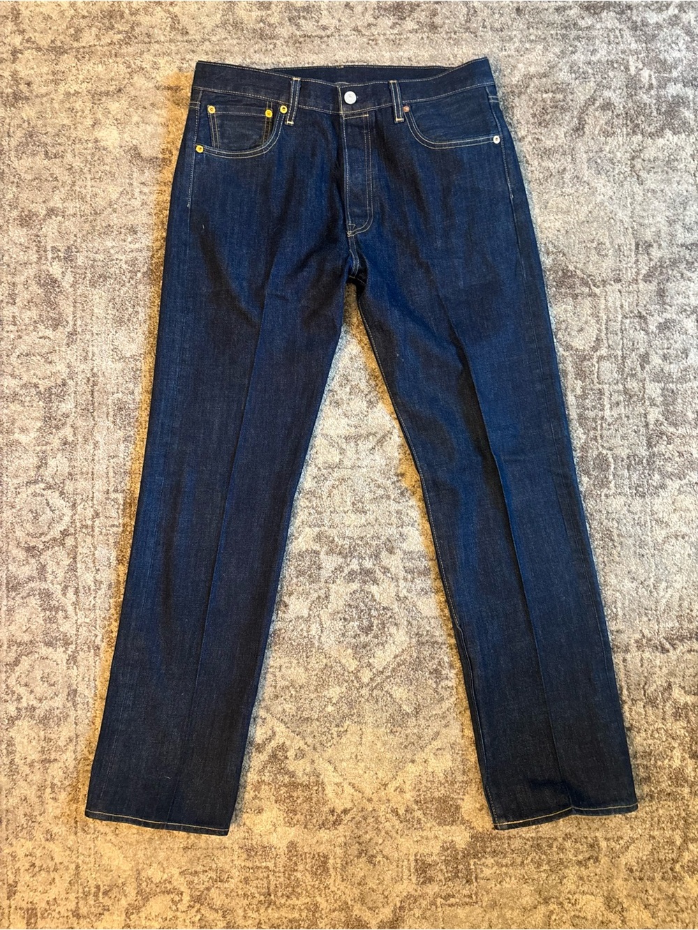 Levi's Men's Straight Jeans - Dark Blue Denim